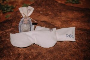 Máscara de olhos termoterapêutica com Sementes e Erva