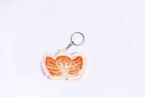 Chaveiro tecido anjo-índio