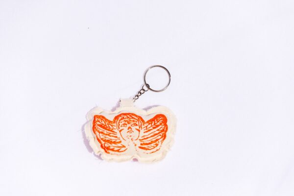 Chaveiro tecido anjo-índio